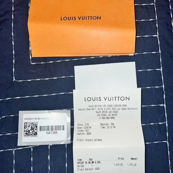 💯 Authentic Louis Vuitton Speedy Bandouliere 35, Damien Ebene - Picture 16 of 17